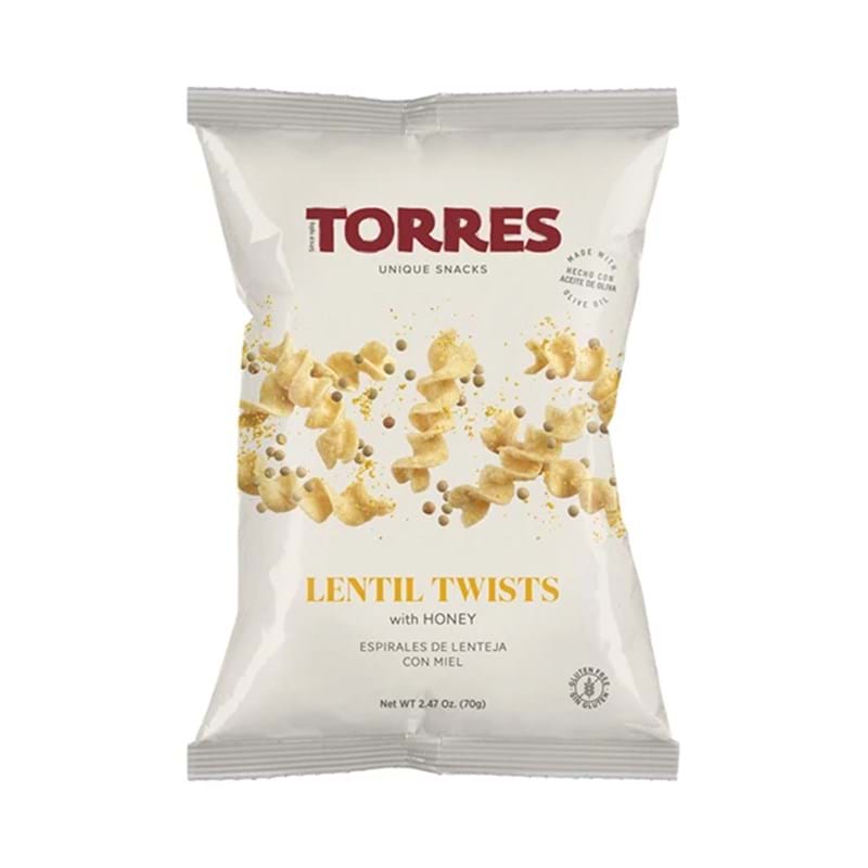 TORRES Lentil Twists with Honey 70g Bag (GF) Image
