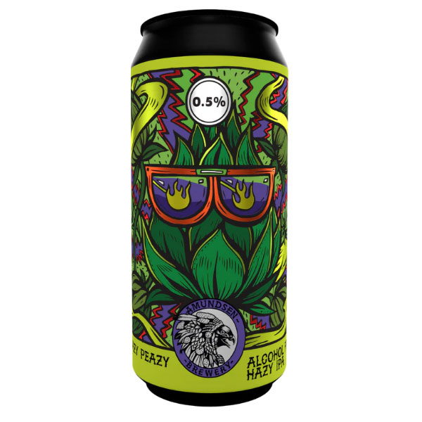 AMUNDSEN 'Eazy Peazy' Alcohol-Free Hazy IPA CAN (440ml) 0.5%abv Image