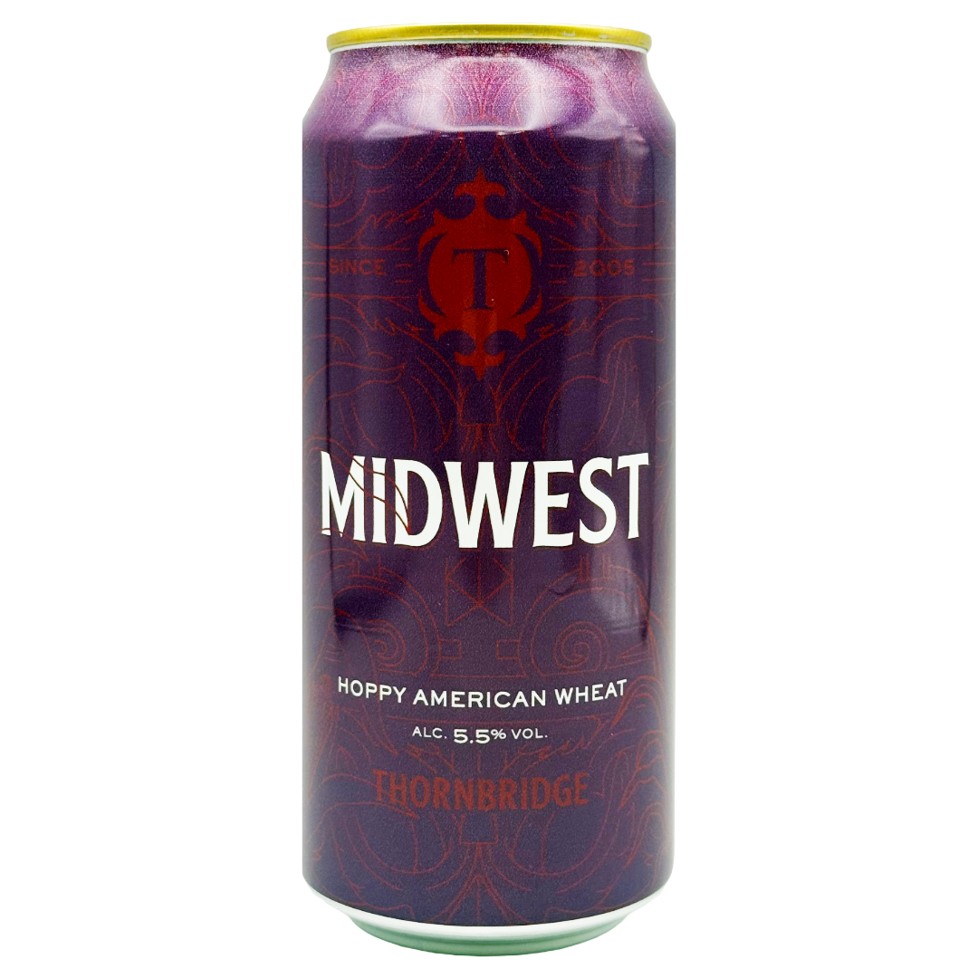 THORNBRIDGE 'Midwest' Hoppy American Wheat Beer Can (440ml) 5.5%abv Image