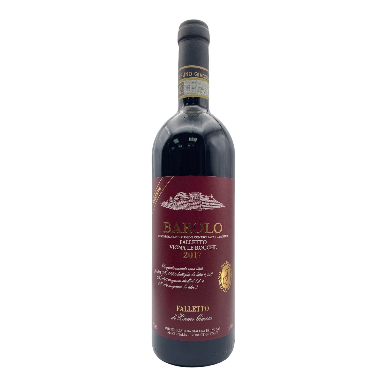 FALLETTO DI BRUNO GIACOSA Barolo 'Falletto Vigna le Rocche' Reserva DOCG 2017 Bottle Image