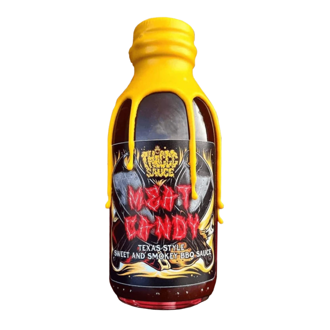 THICCC SAUCE 'Meat Candy' Texas Style BBQ Sauce Bottle (150ml) VGN Image