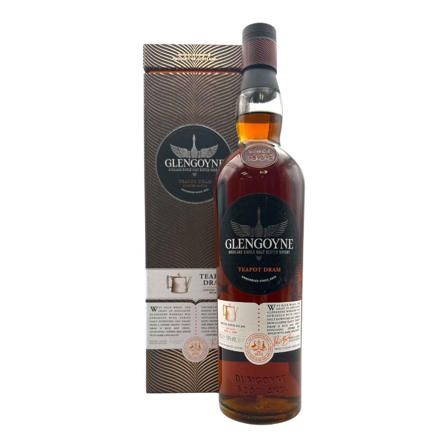 GLENGOYNE 'Teapot Dram' No.008 Highland Single Malt Scotch Whisky Bottle (70cl) 59%abv Image
