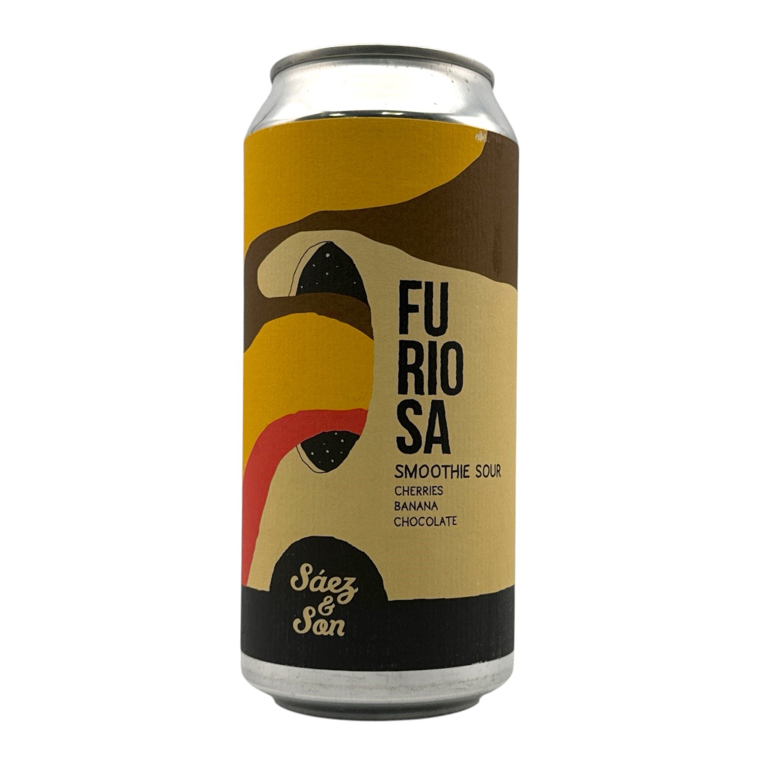 SAEZ & SON 'Furiosa' Cherries, Chocolate & Banana Smoothie Sour CAN (440ml) 6.5%abv Image