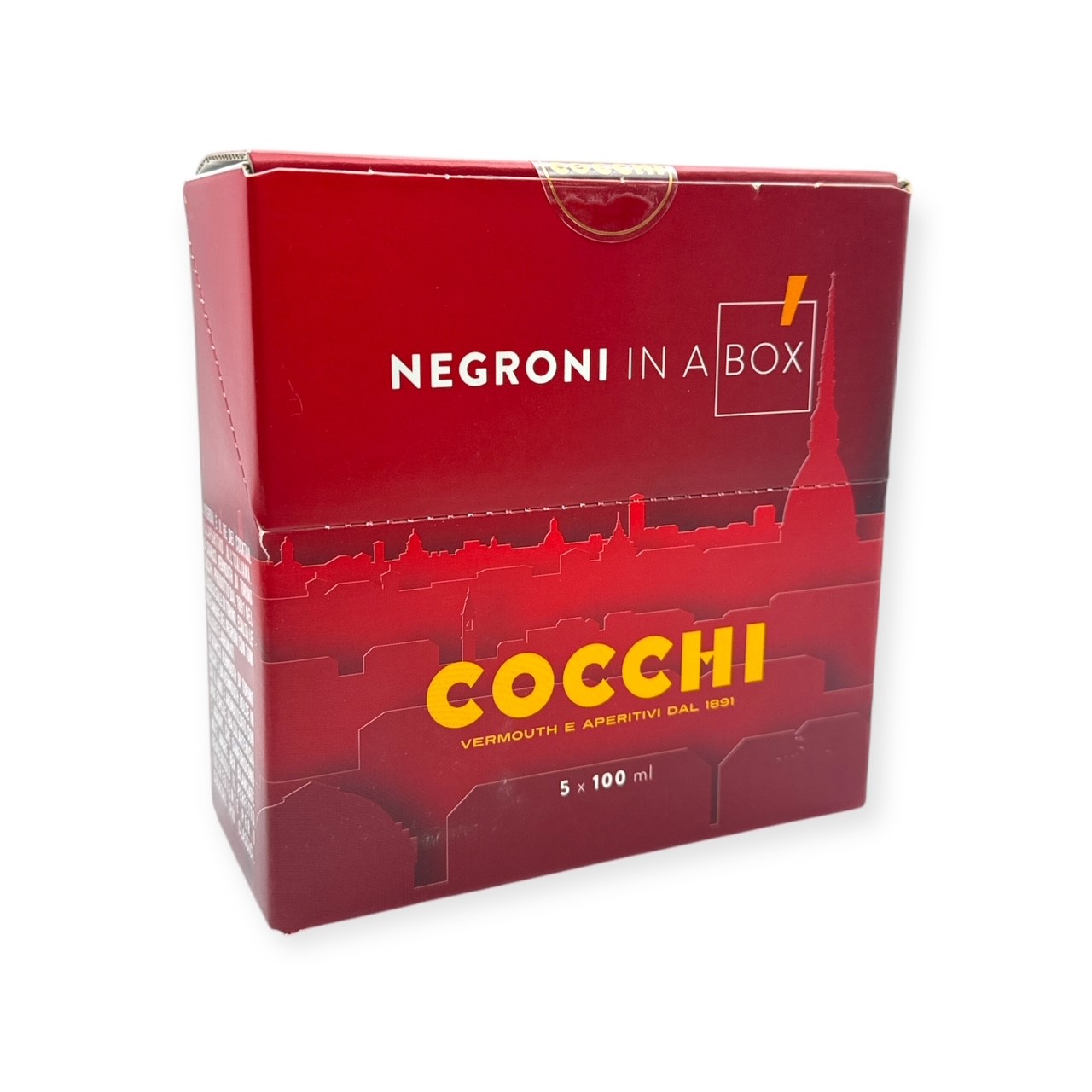 COCCHI 'Negroni in a Box' Five Ready-to-Pour Negroni SET (5x10cl) 20.6%abv Image