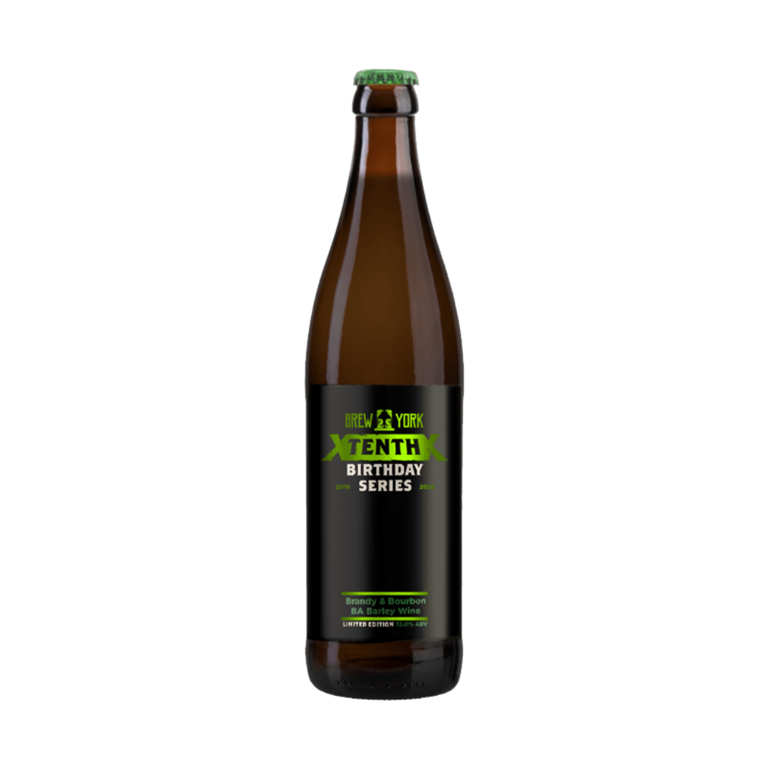 BREW YORK '10th Birthday Series' Brandy & Bourbon Barley Wine Bottle (500ml) 13%abv Image