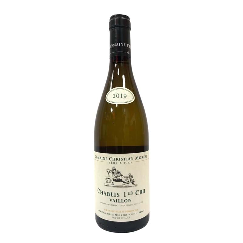 CHRISTIAN MOREAU Chablis 1er Cru Vaillon 2019 Bottle - ORG Image