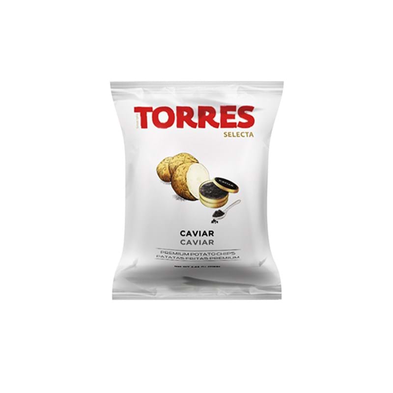 TORRES Caviar Flavoured Premium Crisps 125g Bag (GF) Image