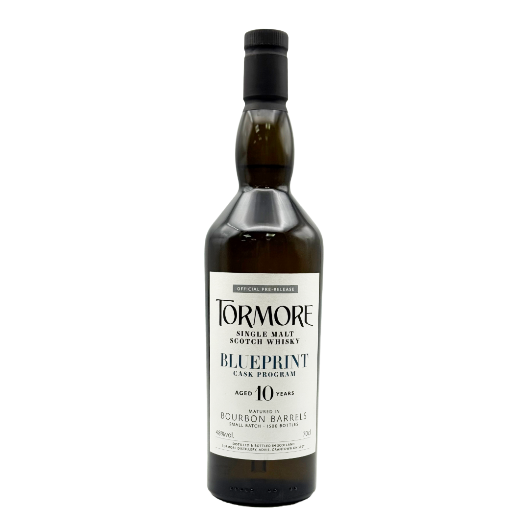 TORMORE 'Blueprint Cask Program' Bourbon Barrels - 10 Year Old Speyside Single Malt Scotch Bottle (70cl) 48%abv (los) Image