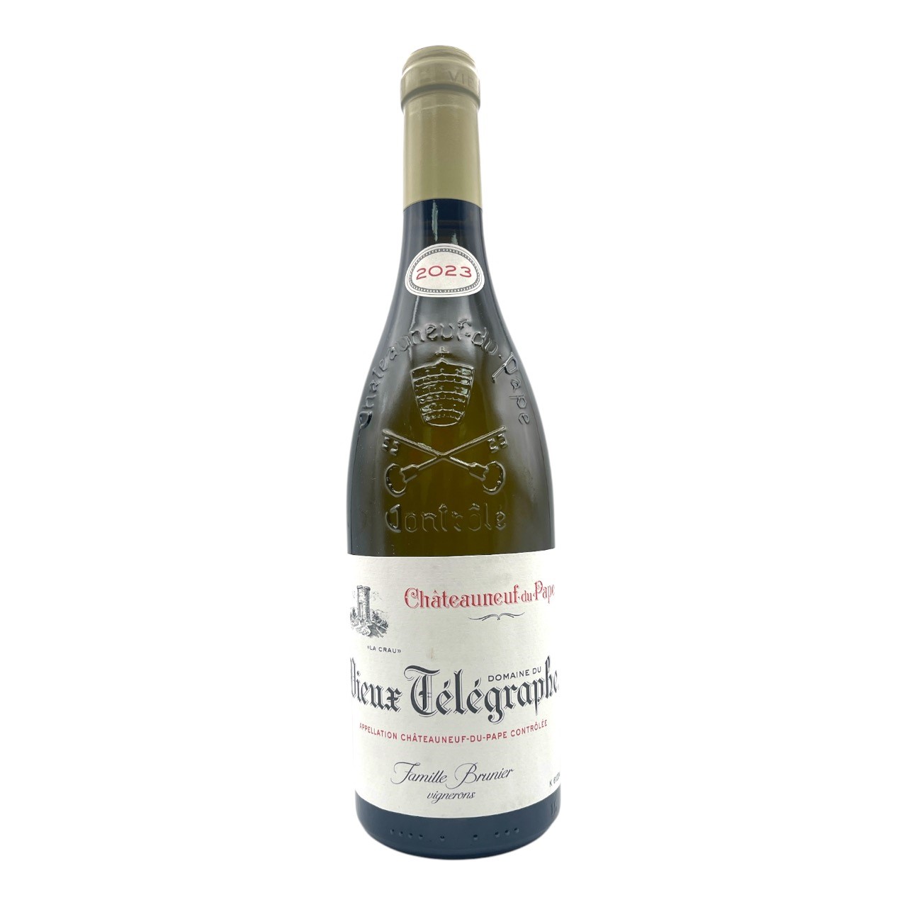 DOMAINE DU VIEUX TELEGRAPHE Chateauneuf-du-Pape 'La Crau' BLANC 2023 Bottle - P.ORG Image