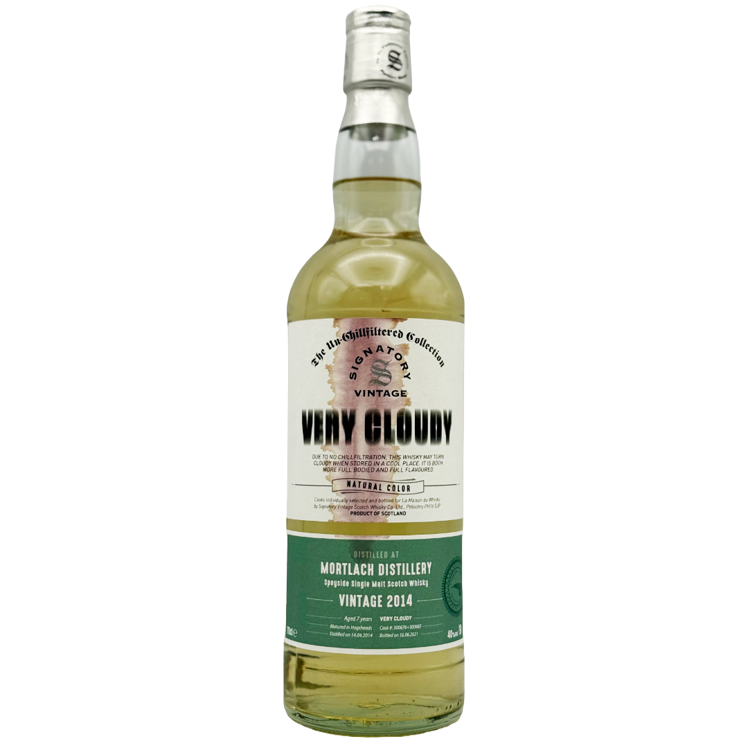 SIGNATORY 'Very Cloudy' 2014 Mortlach 7 Year Old Speyside Single Cask/Malt Scotch Bottle (70cl) 40%abv Image