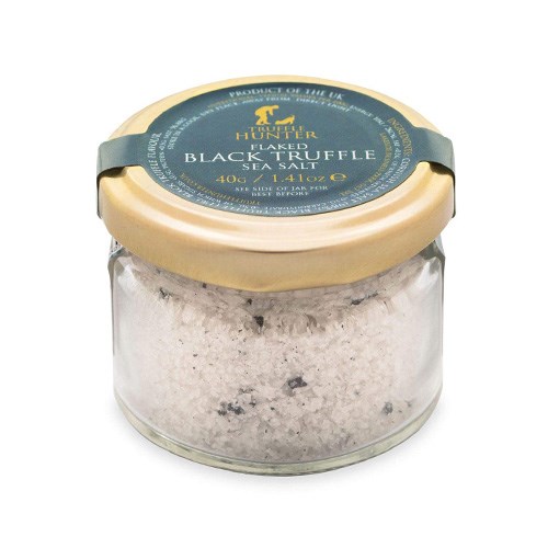 TRUFFLE HUNTER Flaked Black Truffle Sea Salt 40g Jar Image