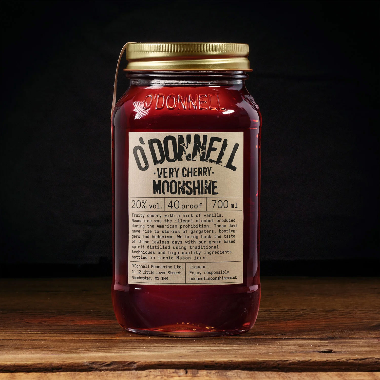 O'DONNELL 'Very Cherry'' Moonshine Jar (70cl) 20%abv Image