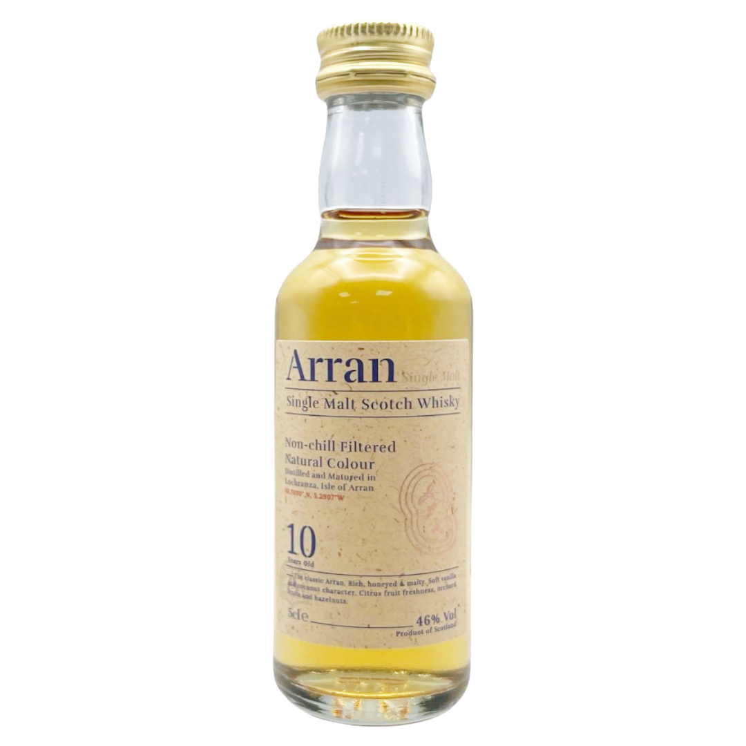ARRAN 10 Year Old Island Single Malt Scotch Whisky Miniature (5cl) 46%abv (los) Image