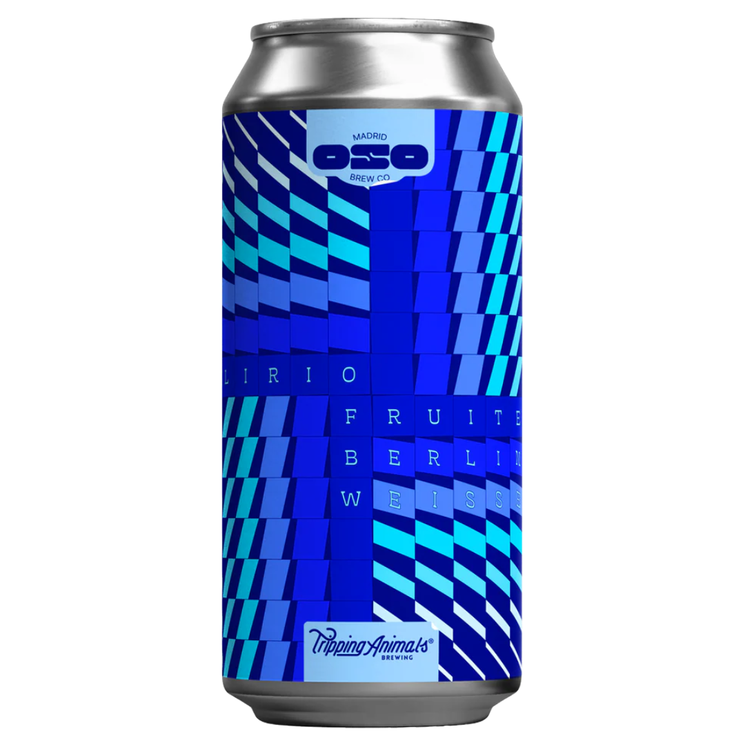 OSO X TRIPPING ANIMALS BREWING 'Delirio' Fruited Berliner Weisse CAN (440ml) 6%abv Image