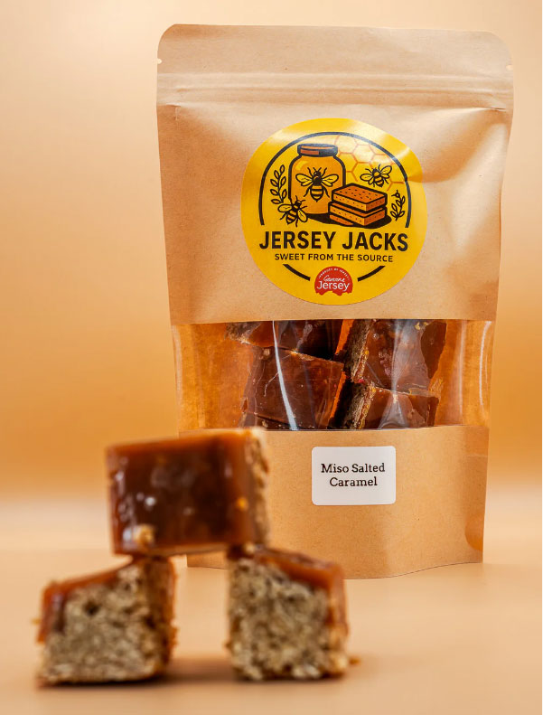 JERSEY JACKS Miso Salted Caramel Flapjack POUCH (Small, 9 Pieces) 225g Image