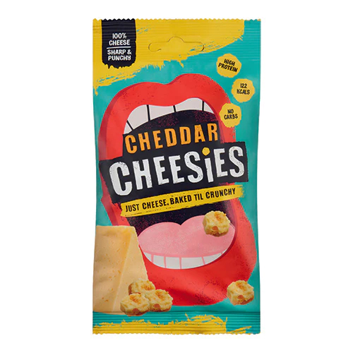 CHEESIES Cheddar Crunchy Popped Cheddar Cheese Snacks 20g Bag Image