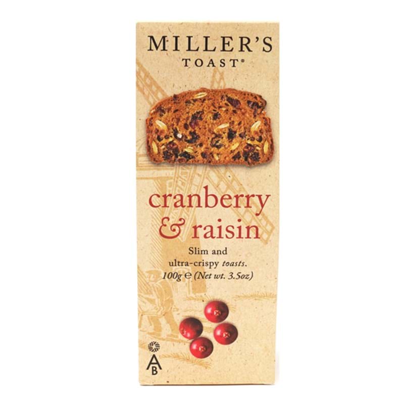 MILLERs Toast Cranberry & Raisin (Gluten Free) 100g Pack Image