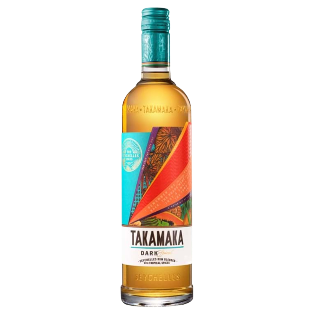 TAKAMAKA 'Dark Spiced' Seychelles Rum Bottle (70cl) 38%abv Image