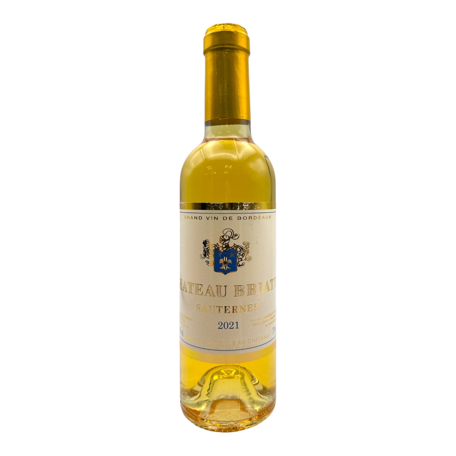 CHATEAU BRIATTE Sauternes 2021 HALF (Sauvignon, Semillon, Muscadelle) Image