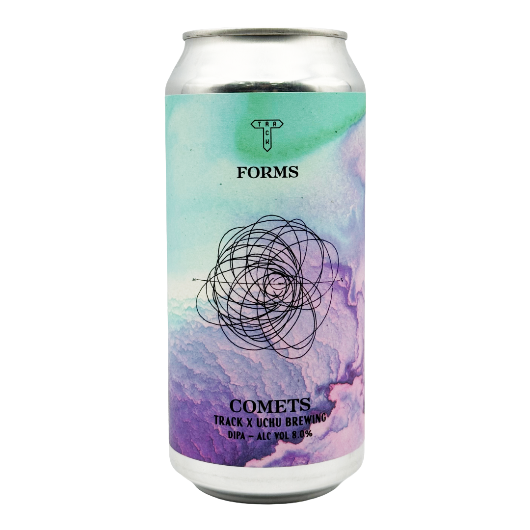 TRACK BREWING X UCHU (Collab) 'Comets' DIPA CAN (440ml) 8%abv VGN Image