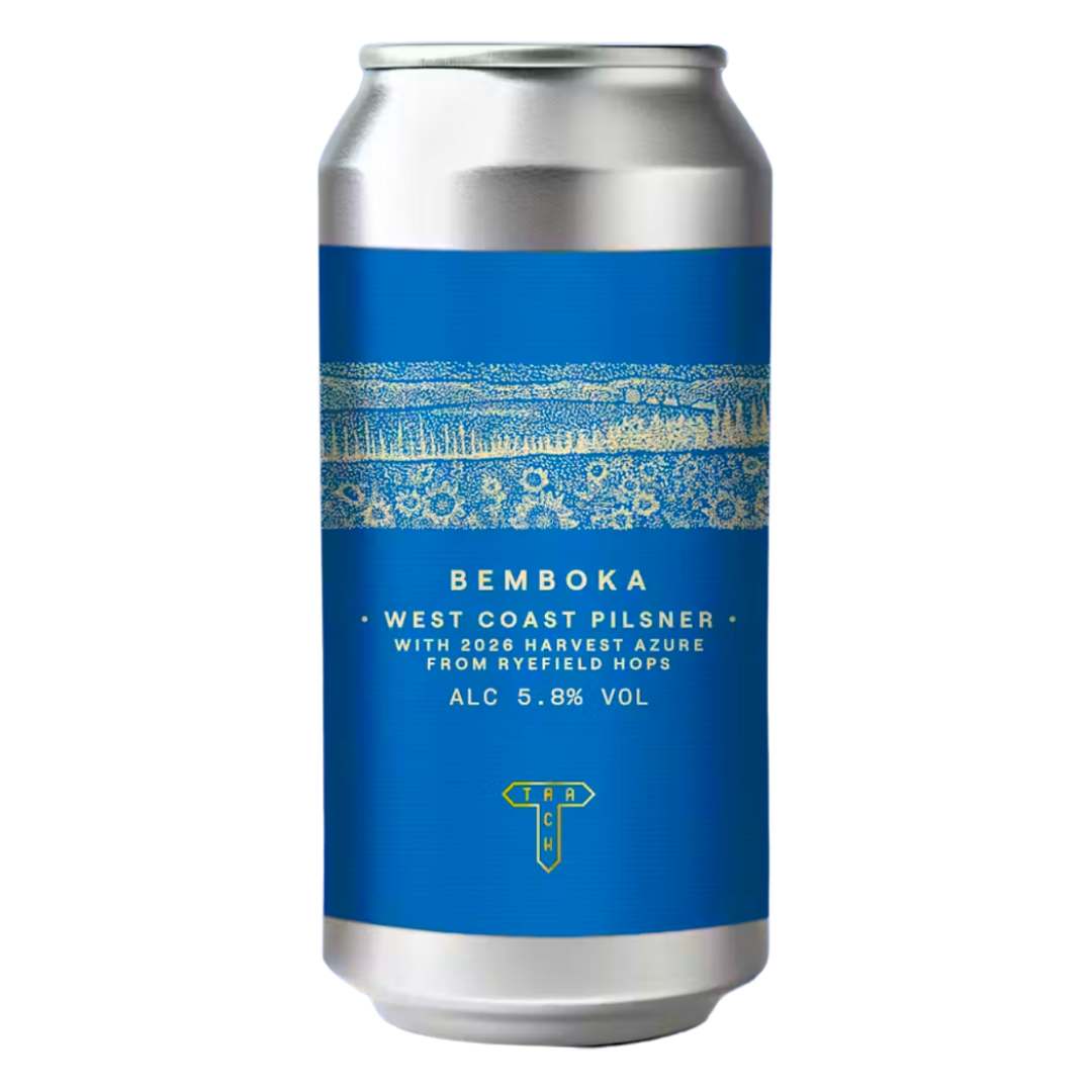 TRACK BREWING x BRACKET BREWING 'Bemboka' West Coast Pilsner (2026 Harvest) CAN (440mll) 5.8%abv Image