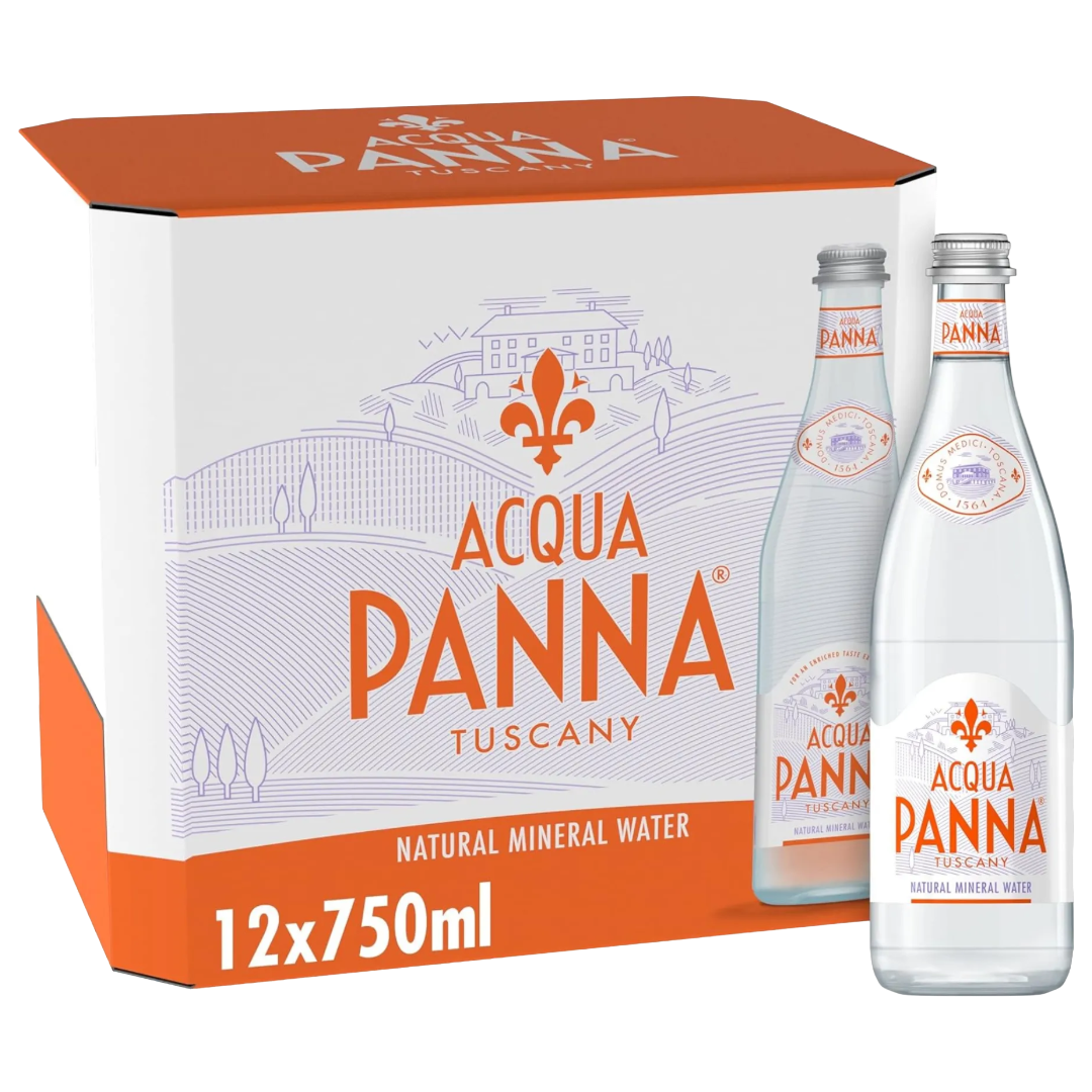 PANNA Still Mineral Water CASE x 12 Bottles (750ml) (Glass) Image