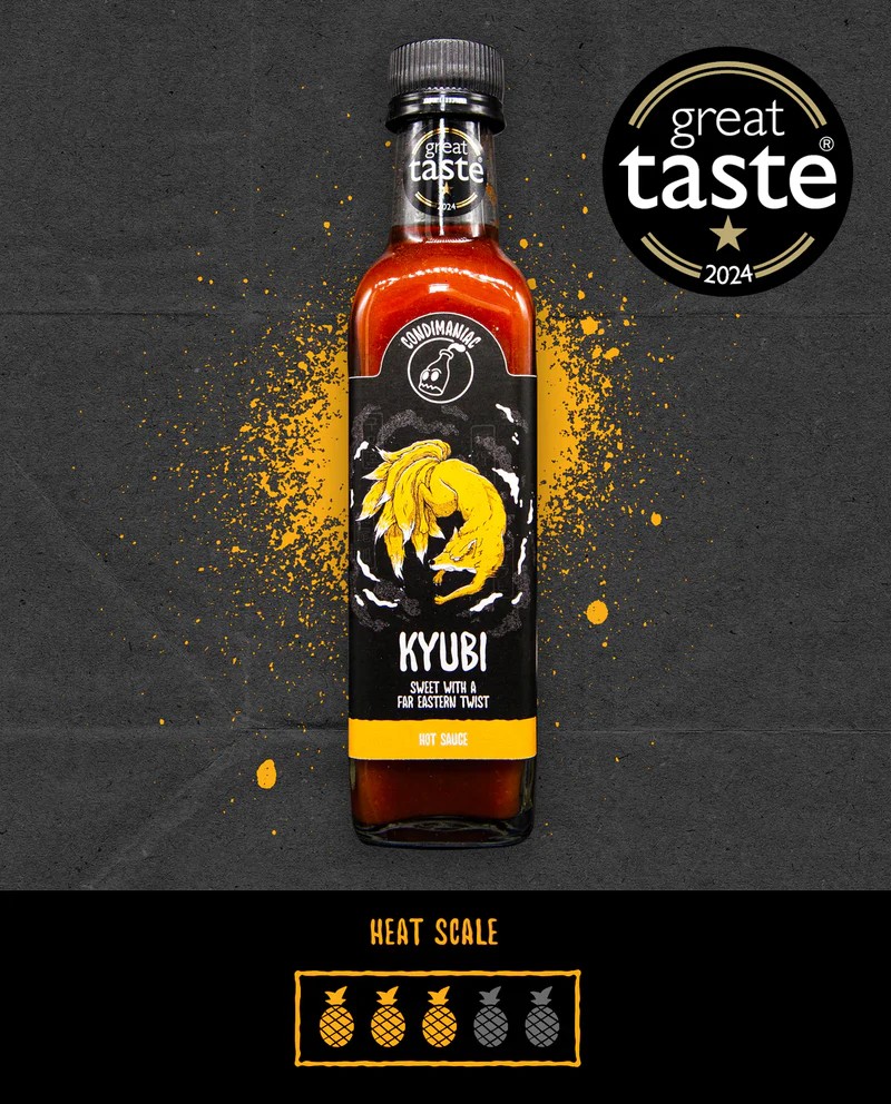 CONDIMANIAC Kyubi Hot Sauce Bottle (220ml) VGN Image