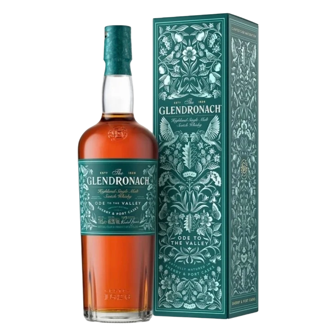 THE GLENDRONACH 'Ode To The Valley' Sherry/Port Cask Highland Single Malt Scotch Bottle (70cl) 46.2%abv Image
