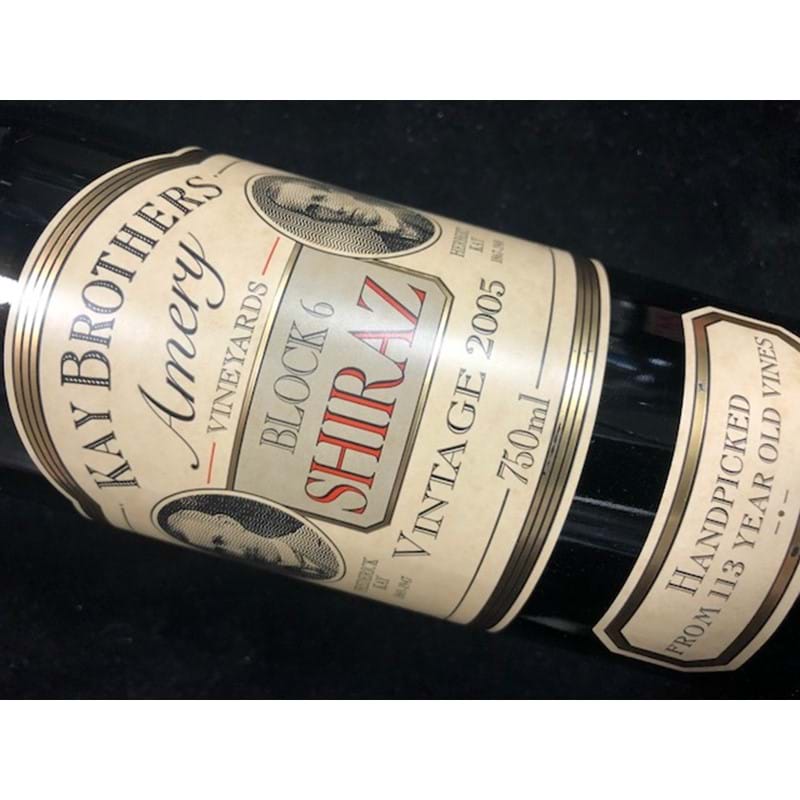 KAY BROTHERS Amery Vineyards Shiraz, Block 6 2005 Bottle (rtc) Image