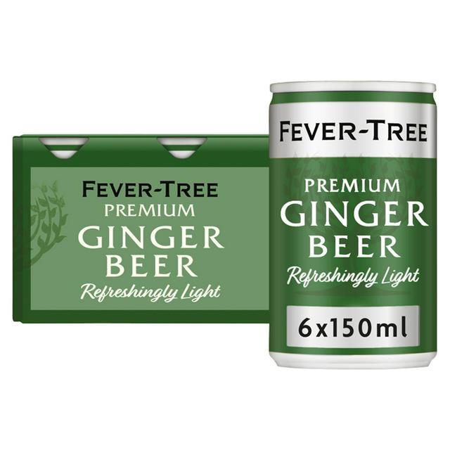 FEVER TREE Refreshingly Light Premium Ginger Beer PACK x 6 Cans (150ml) Image