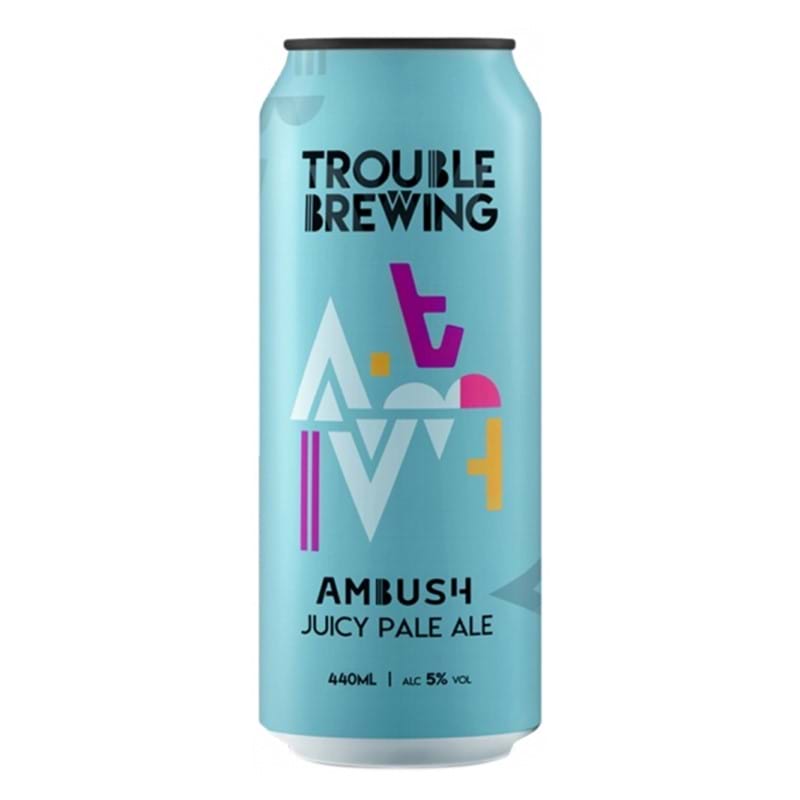 TROUBLE BREWING 'Ambush' (BBE 25.5) Juicy Pale Ale 440ml CAN 5%abv (los) Image