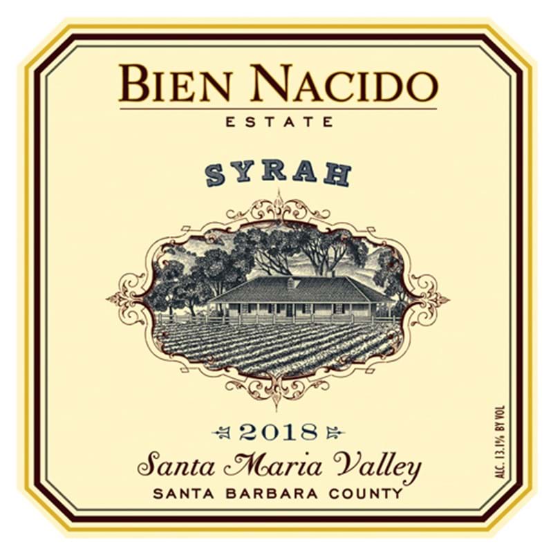 BIEN NACIDO Syrah - Santa Maria Valley 2018 CASE x 6 Bottles PRE-RELEASE Image