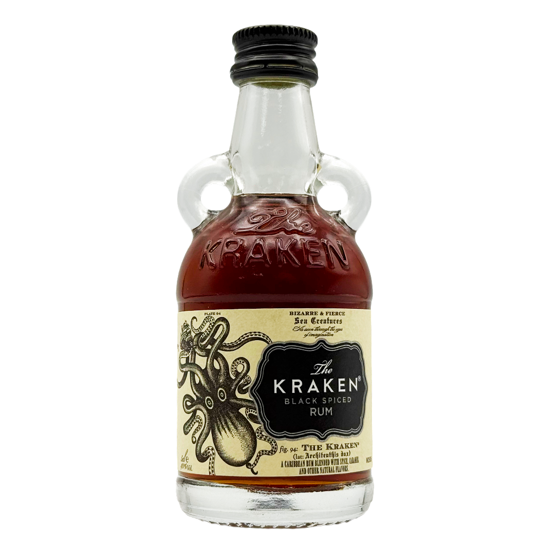 THE KRAKEN Black Spiced Caribbean Rum Miniature (5cl) 40%abv Image