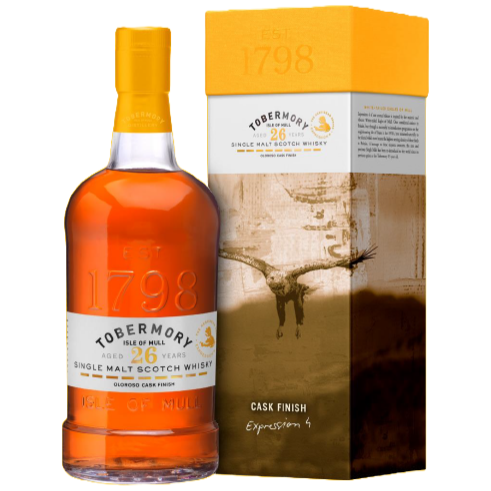 TOBERMORY 26 Year Old 'Oloroso Cask Finish' Mull Single Malt Scotch Whisky Bottle (70cl) 49.2%abv Image