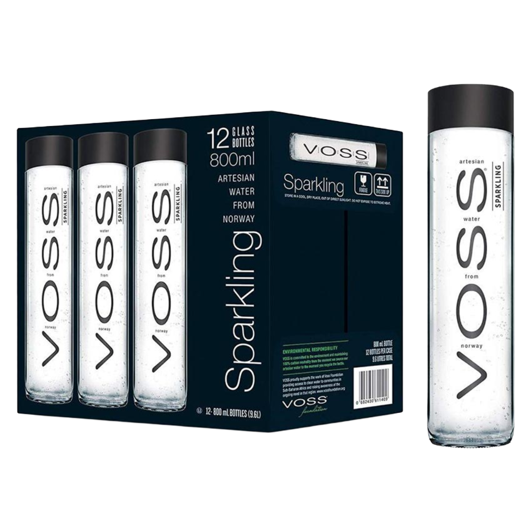 VOSS Artesian Sparkling Water CASE x 12 Glass Bottles (800ml) Image