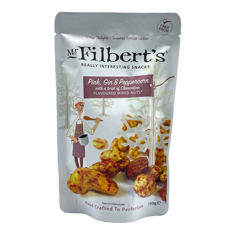MR FILBERTs Pink Gin & Peppercorn Mixed Nuts 150g BAG Image