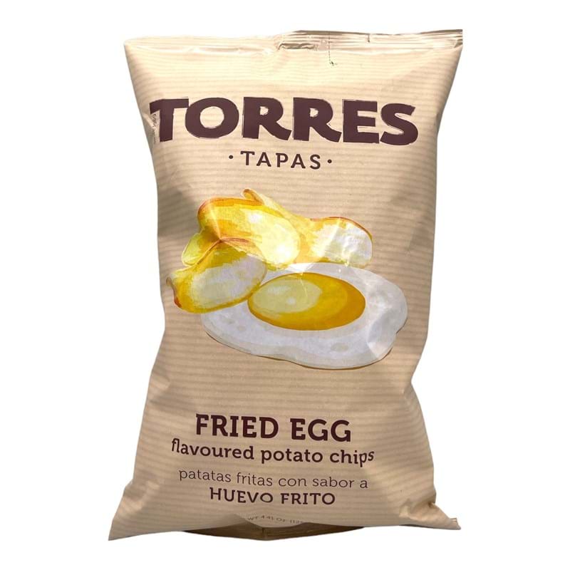 TORRES 'Tapas' Fried Egg Flavour Crisps 125g Bag Image