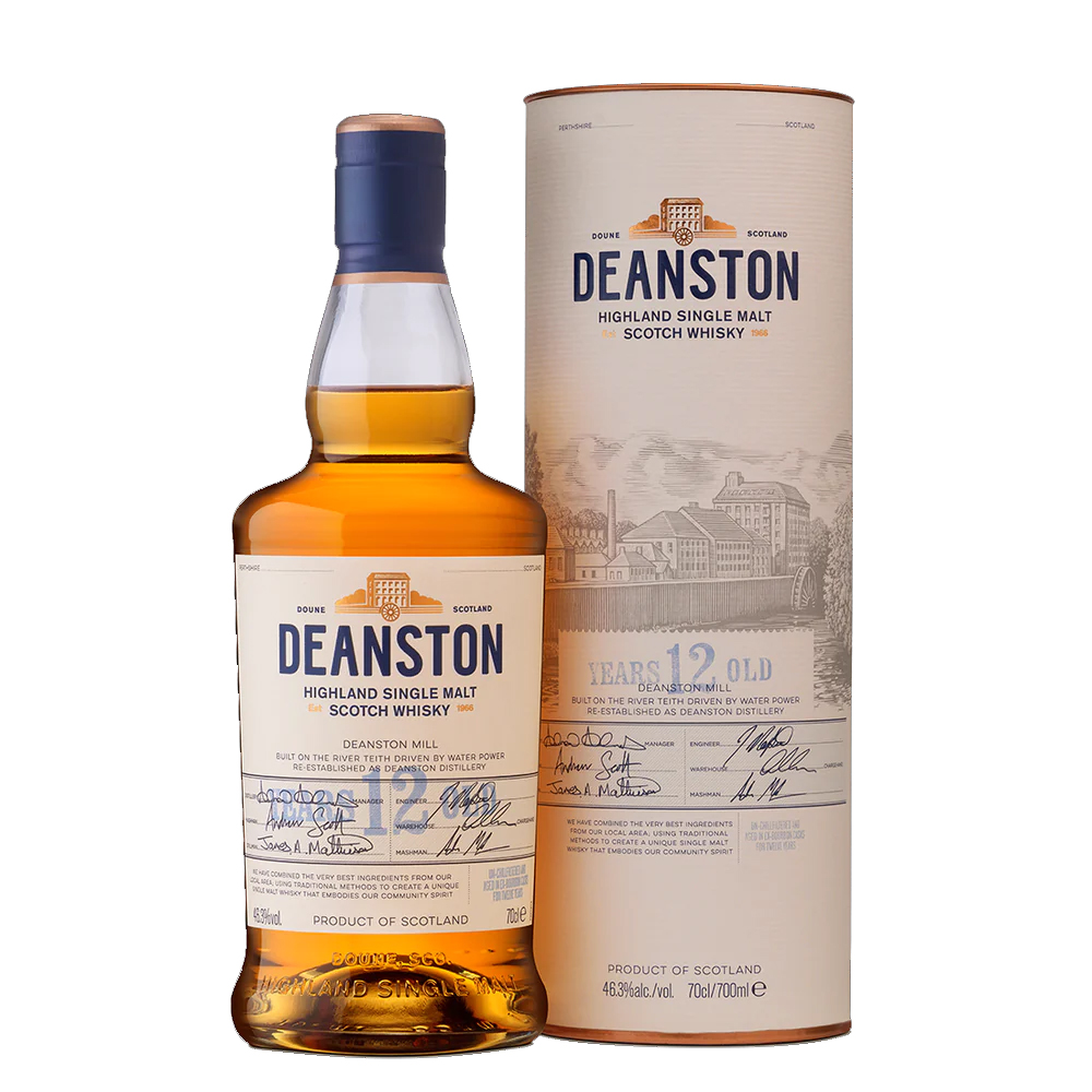 DEANSTON 12 Year Old Highland Single Malt Scotch Whisky Bottle (70cl) 46.3%abv Image