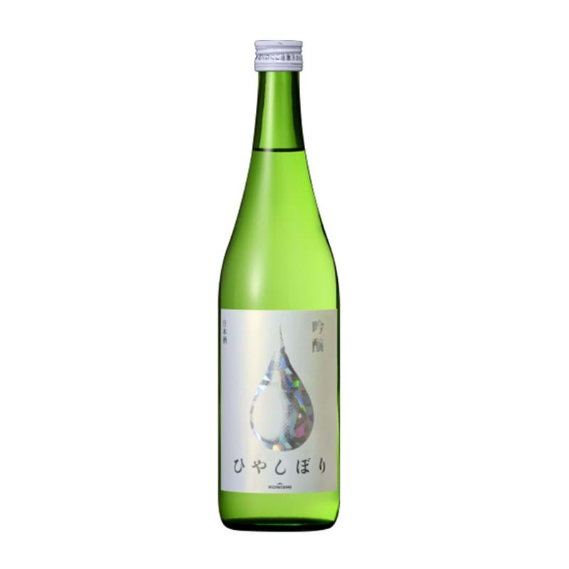 KONISHI SHUZO Ginjo Hiyashibori Sake, Konishi Silver Bottle (72cl) 13.5%abv Image
