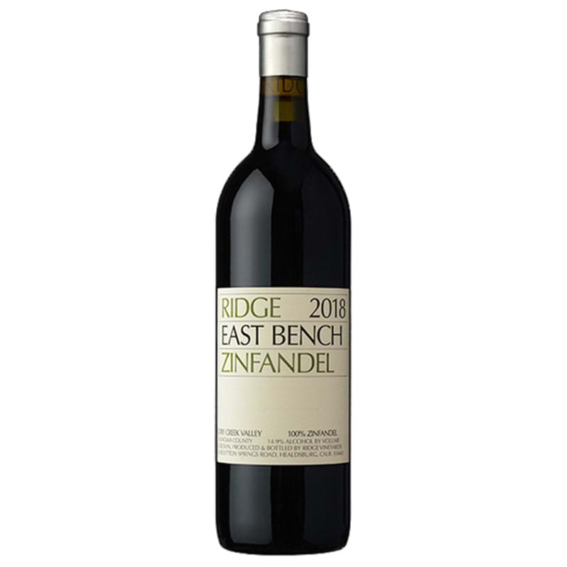 RIDGE Zinfandel, East Bench, Dry Creek Valley 2018 Bottle ORG - NO DISCOUNT Image