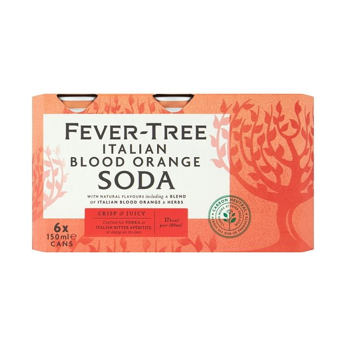 FEVER TREE Italian Blood Orange Soda PACK x 6 Cans (150ml) Image