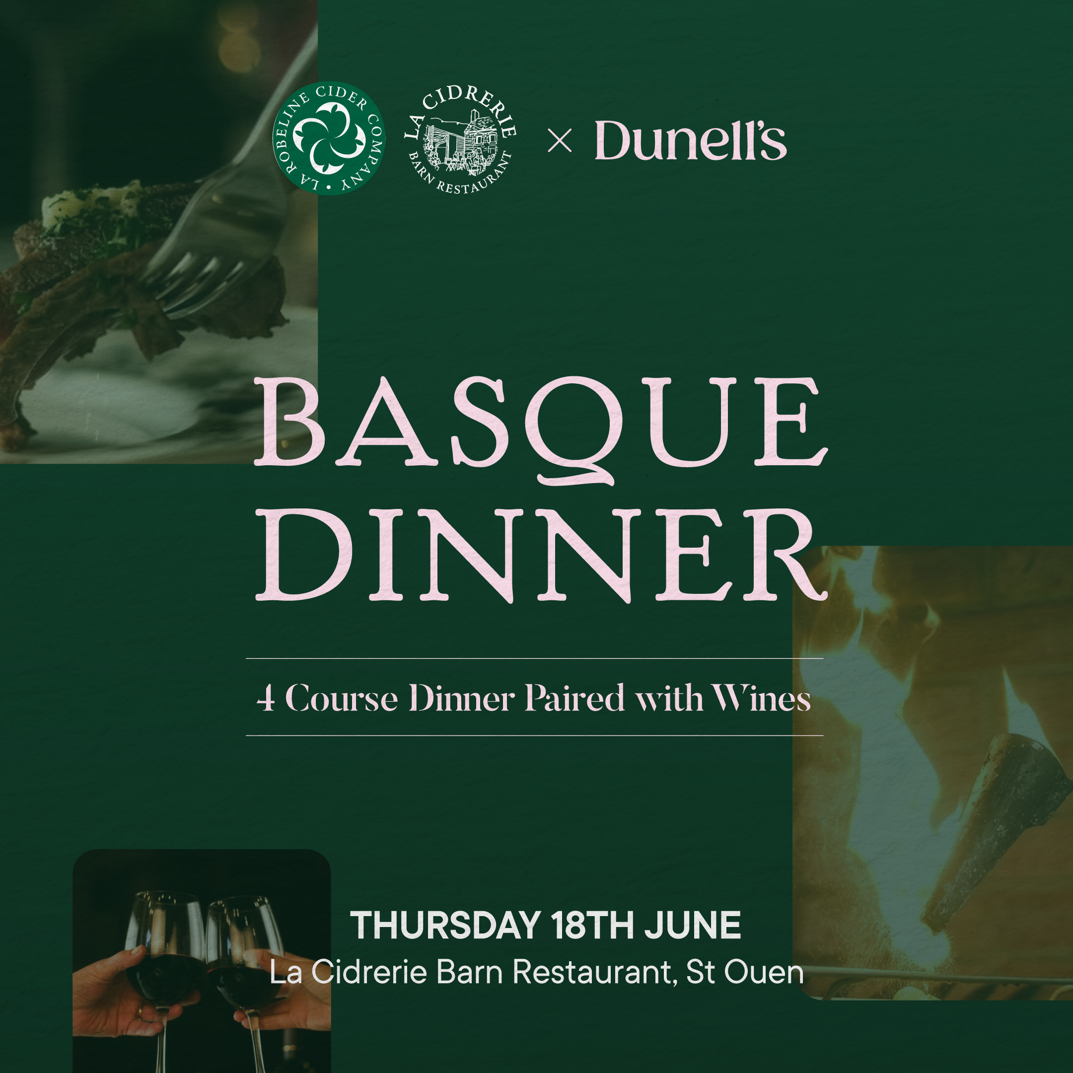 LA ROBELINE x DUNELL'S Basque Dinner Thursday 18th June from 18:00 - 22:30 - BOOK DIRECT WITH LA ROBELINE Image