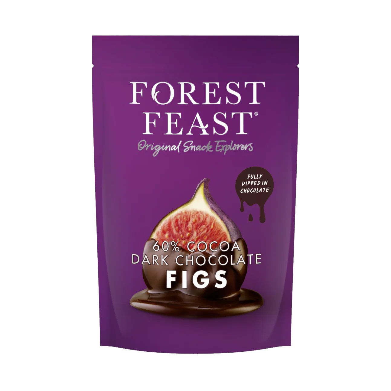 FOREST FEAST Dark Chocolate Figs (Gluten Free) Bag 140g VGN/GF Image