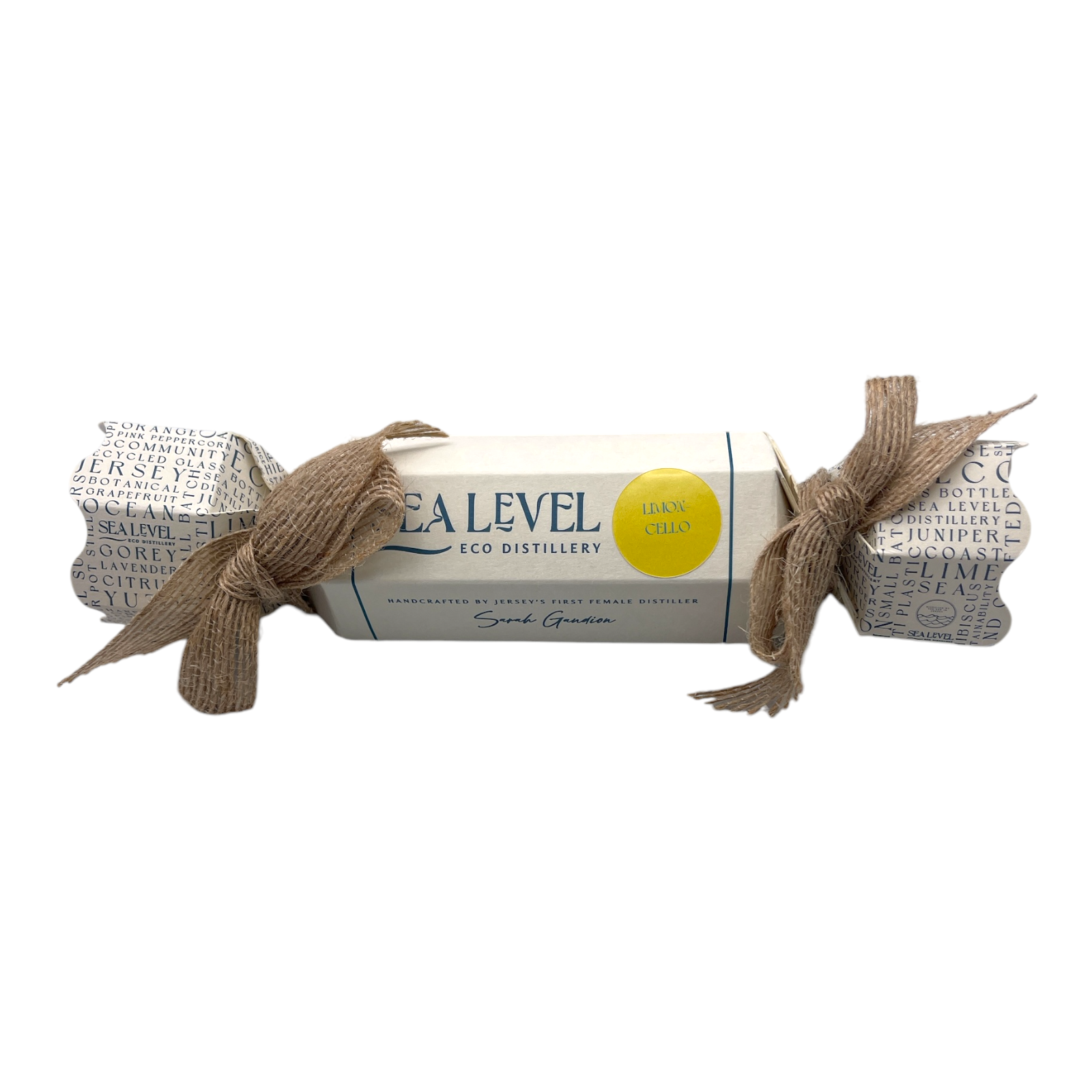 SEA LEVEL ECO DISTILLERY 'Jersey Limoncello' Christmas Cracker (5cl) 32%abv Image
