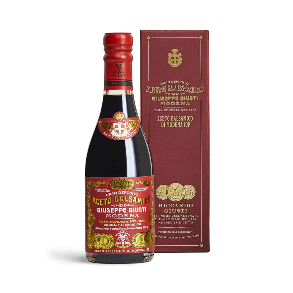 GIUSEPPE GIUSTI Aceto Balsamico di Modena IGP 3 Gold Medal Balsamic Vinegar Bottle (25cl) Image