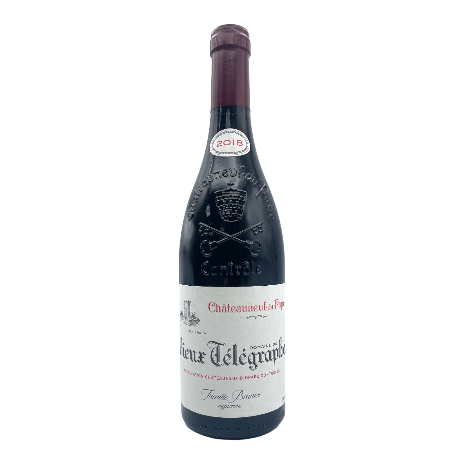 DOMAINE DU VIEUX TELEGRAPHE Chateauneuf-du-Pape ROUGE 'La Crau' 2018 Bottle Image