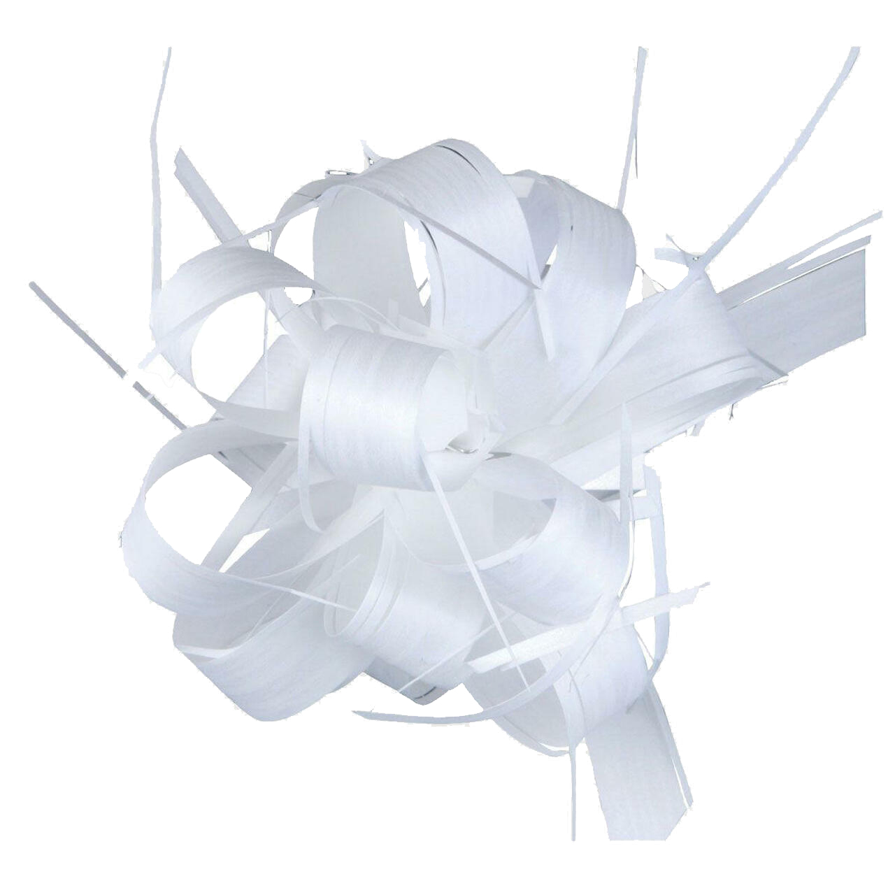 SMALL White RAFFIA PULL BOW (95mm) Each (RPBS/WH) Image