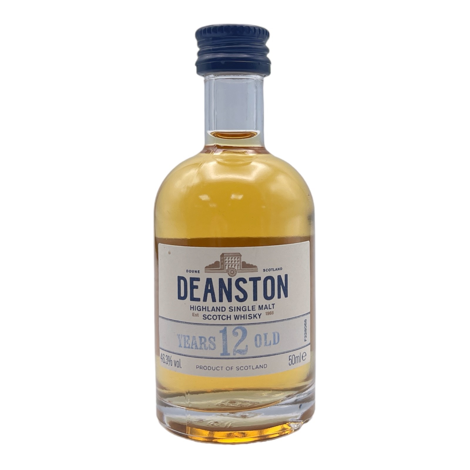 DEANSTON 12 Year Old Highland Single Malt Scotch Whisky Miniature (5cl) 46.3%abv Image