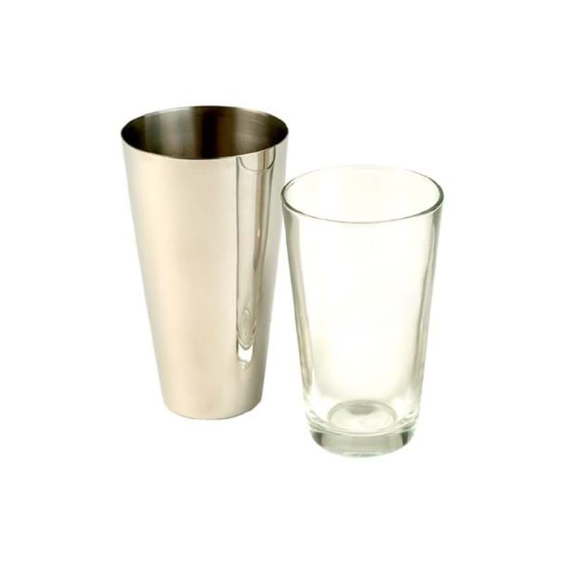 BIRCHGROVE 'Boston Style' Cocktail shaker Glass & Stainless Steel Each Image