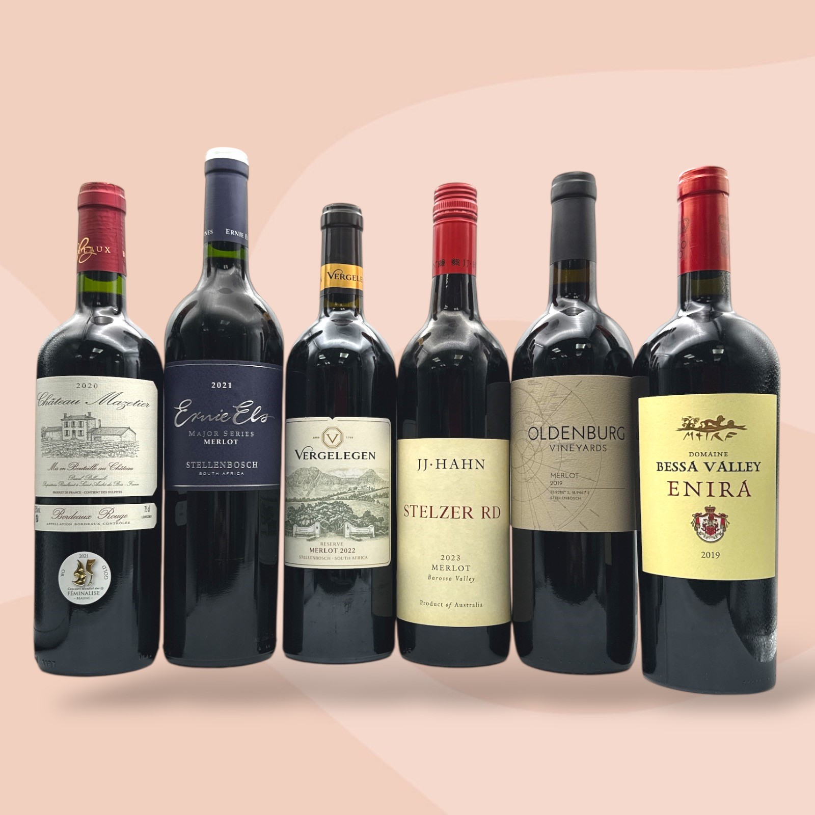 DUNELL'S WINE SELECTION 6 Marvellous Merlots No.02 Mixed Case x 6 Bottles Image